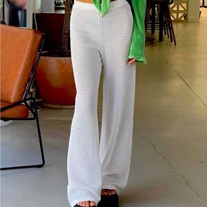 PRINCESS POLLY KNIT WHITE PANTS